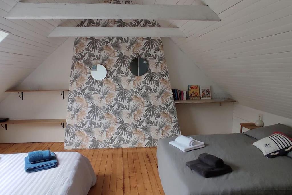 Maison De Pecheur Bord De Mer Bois Et Pierre 6-8 Pers Plobannalec Dış mekan fotoğraf