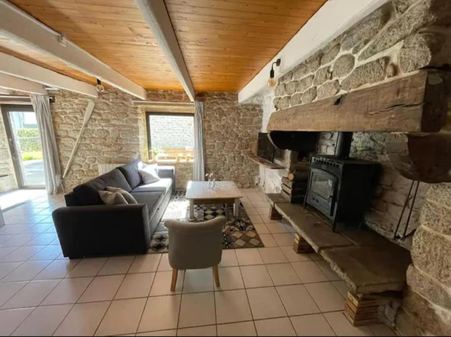 Maison De Pecheur Bord De Mer Bois Et Pierre 6-8 Pers Plobannalec Dış mekan fotoğraf
